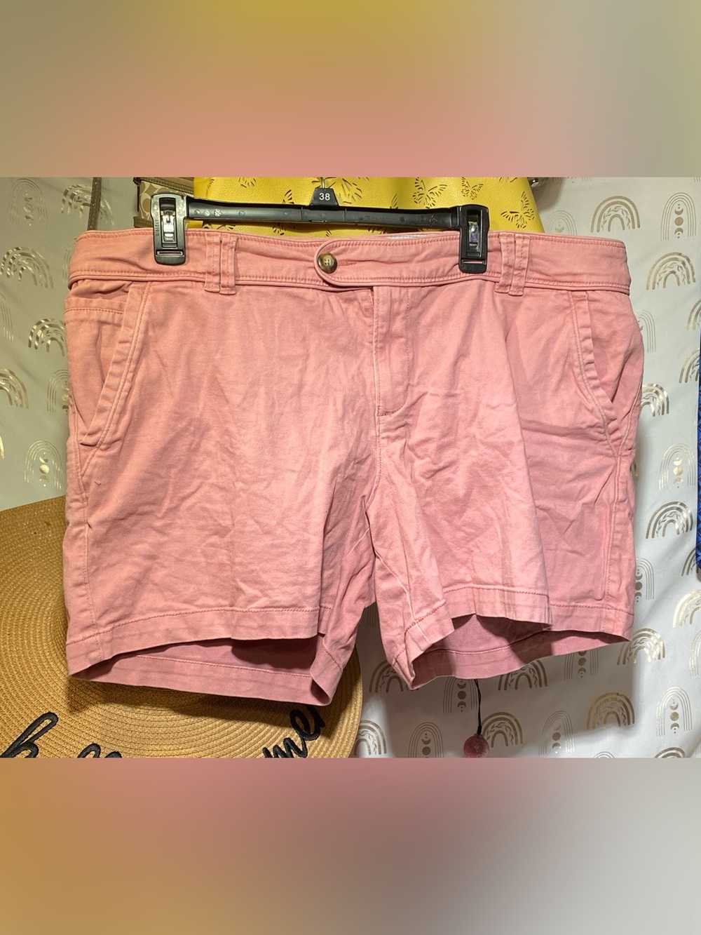 Canyon River Blues Soft Pink Cotton Bermuda Shorts